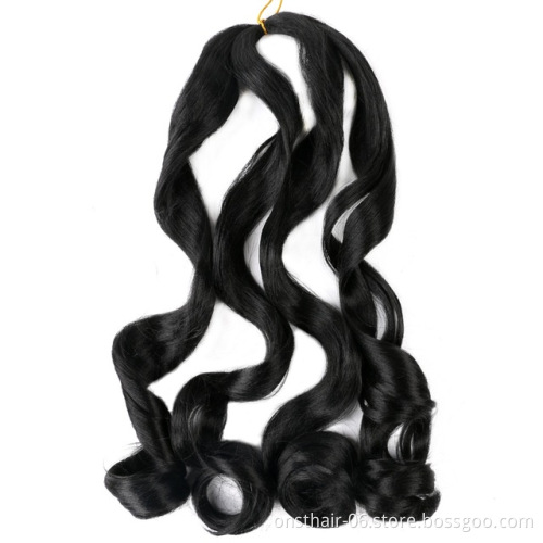 Spiral Curls Synthetic YaKi Hair Bundles Loose Wave Braiding Hair Crochet Braids Blonde Freetress Wavy HairExtension